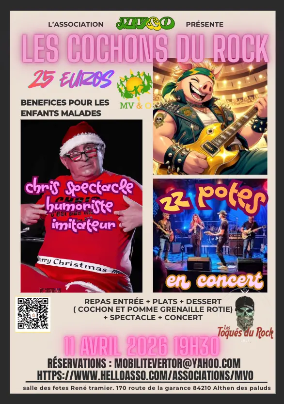 Concert - Les cochons du Rock_Althen-des-Paluds
