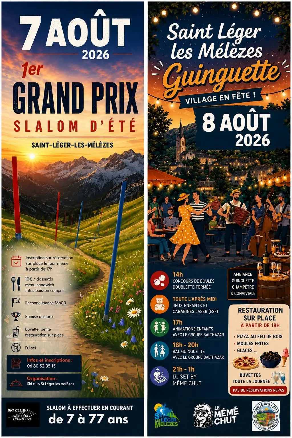 Week-end Guinguette et slalom_Saint-Léger-les-Mélèzes