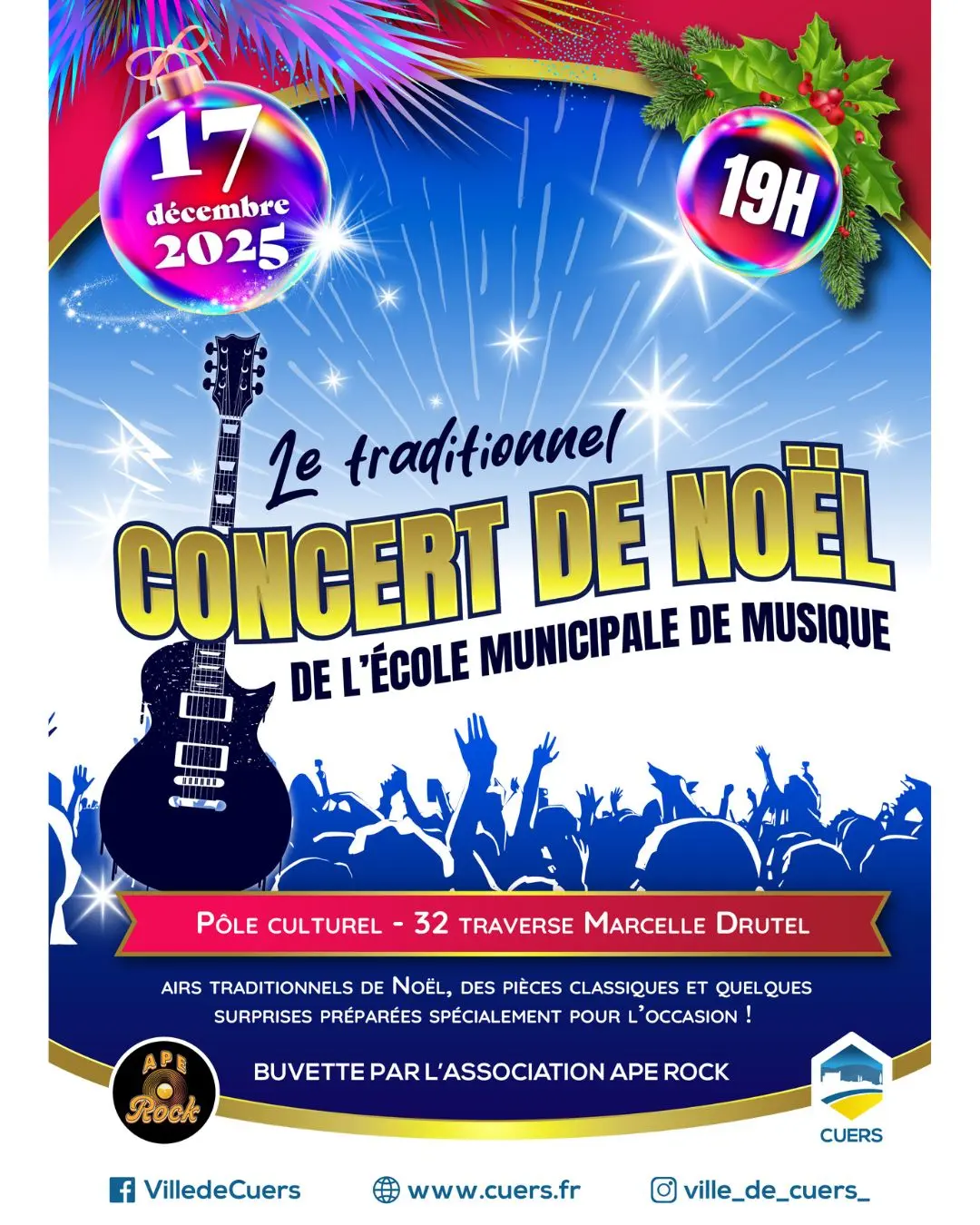 Concert de Noël de l'école de musique