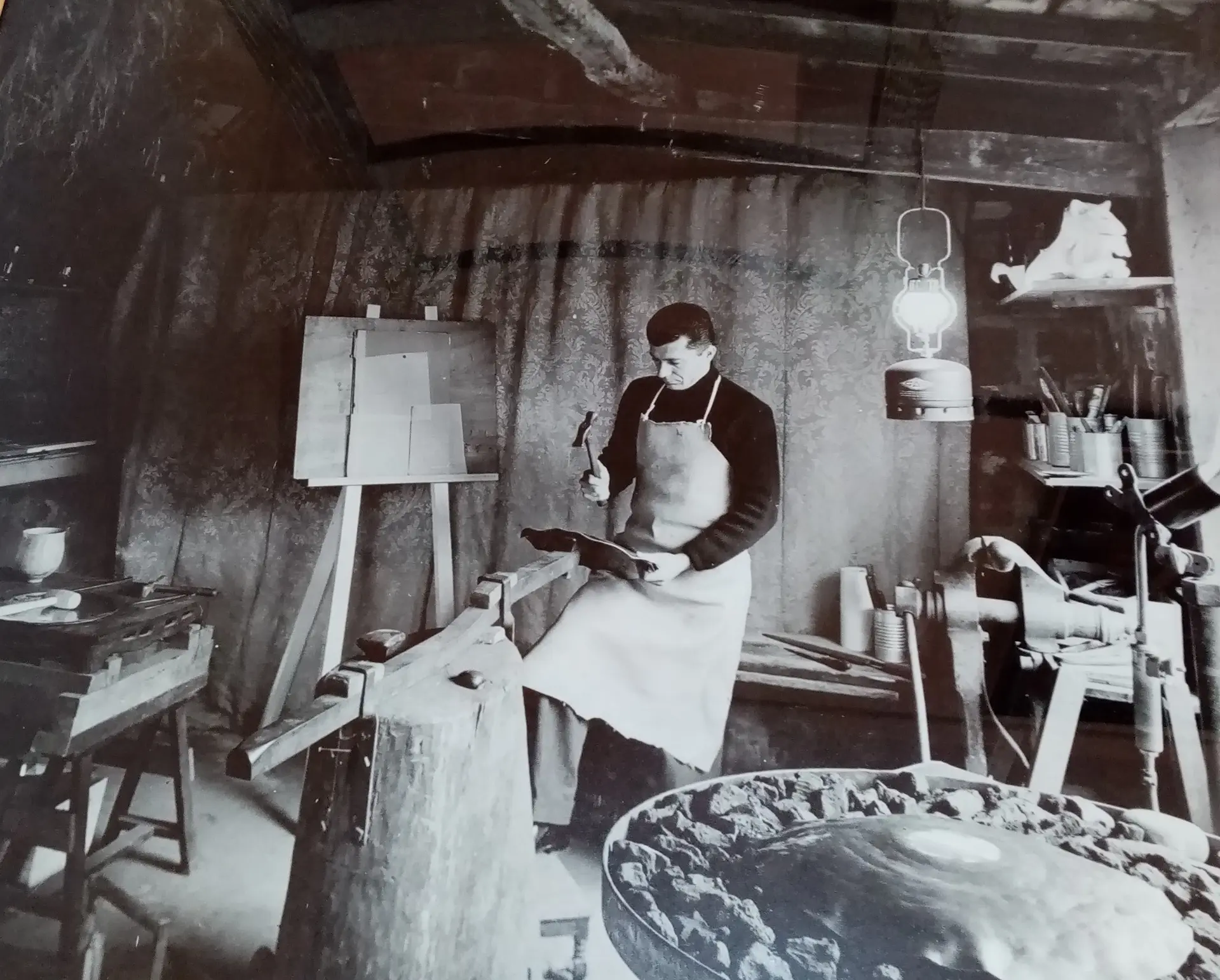 PM-PM dans son atelier