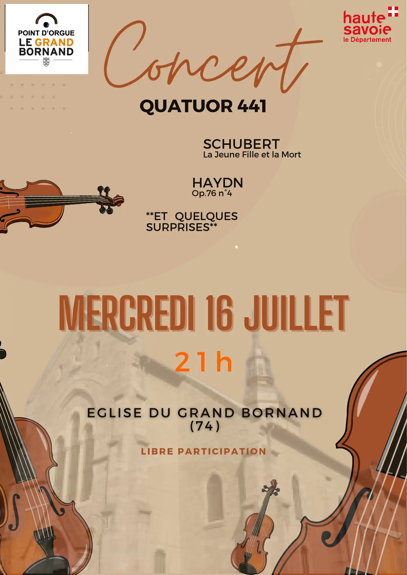Concert Quatuor à cordes_Le Grand-Bornand