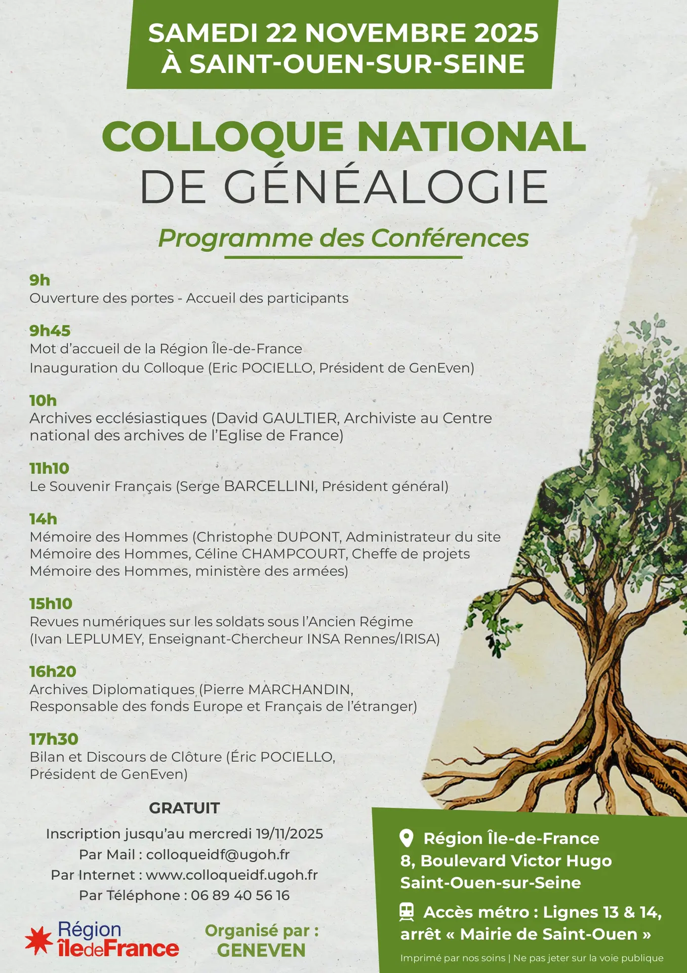 Colloque national de généalogie