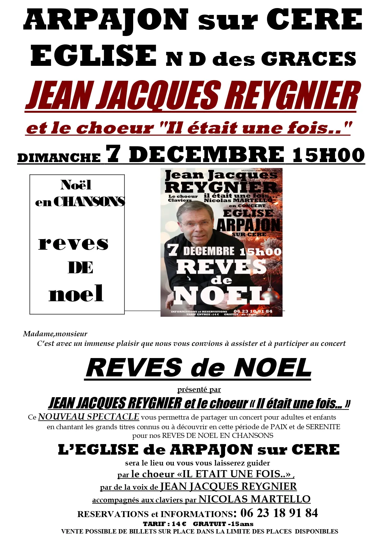 Concert Jean-Jacques Reygnier