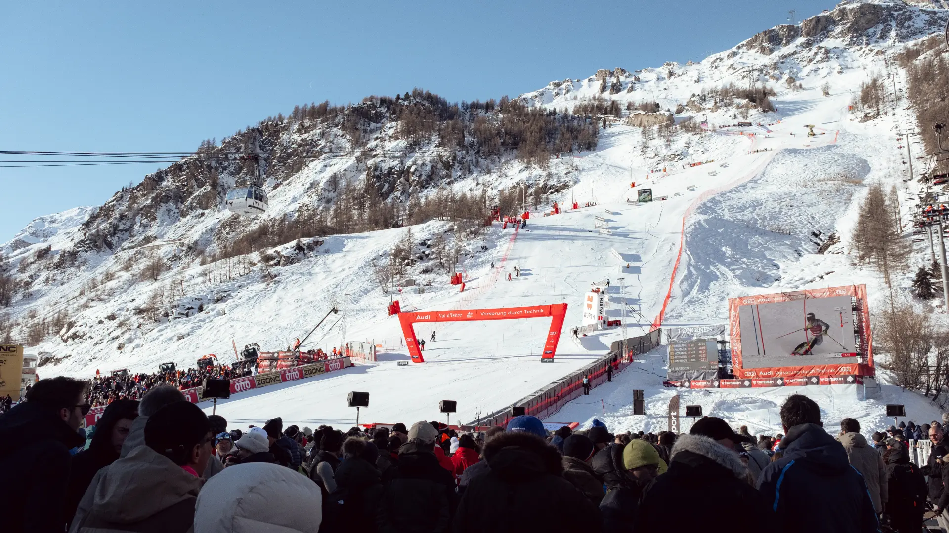 Face de Bellevarde lors de la coupe du monde de ski alpin Hommes (70ème Critérium)