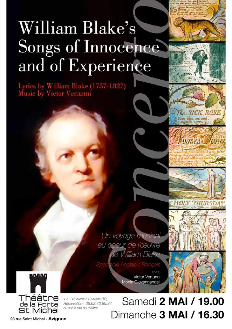 William Blake Chants d’Innocence & d’Expérience_Avignon