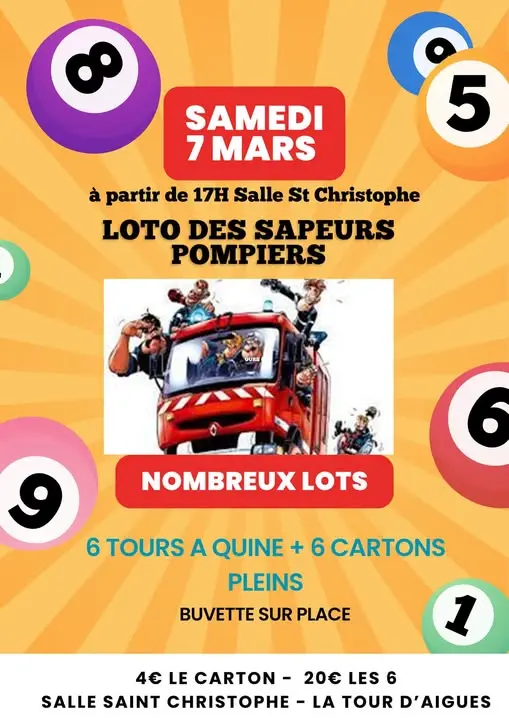 Loto des pompiers de La Tour D'Aigues_La Tour-d'Aigues