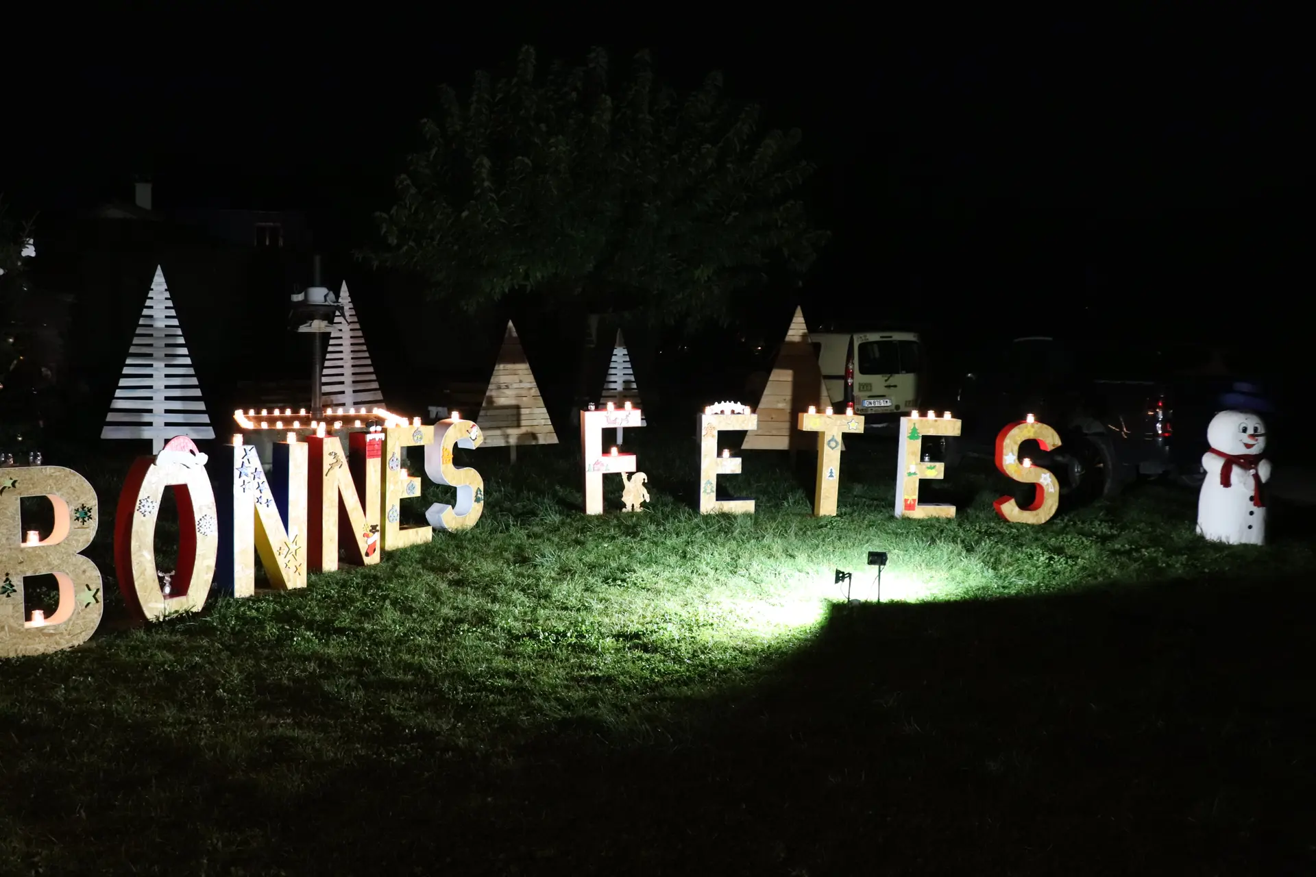 illuminations à la bougie à St-Sorlin-en-Bugey