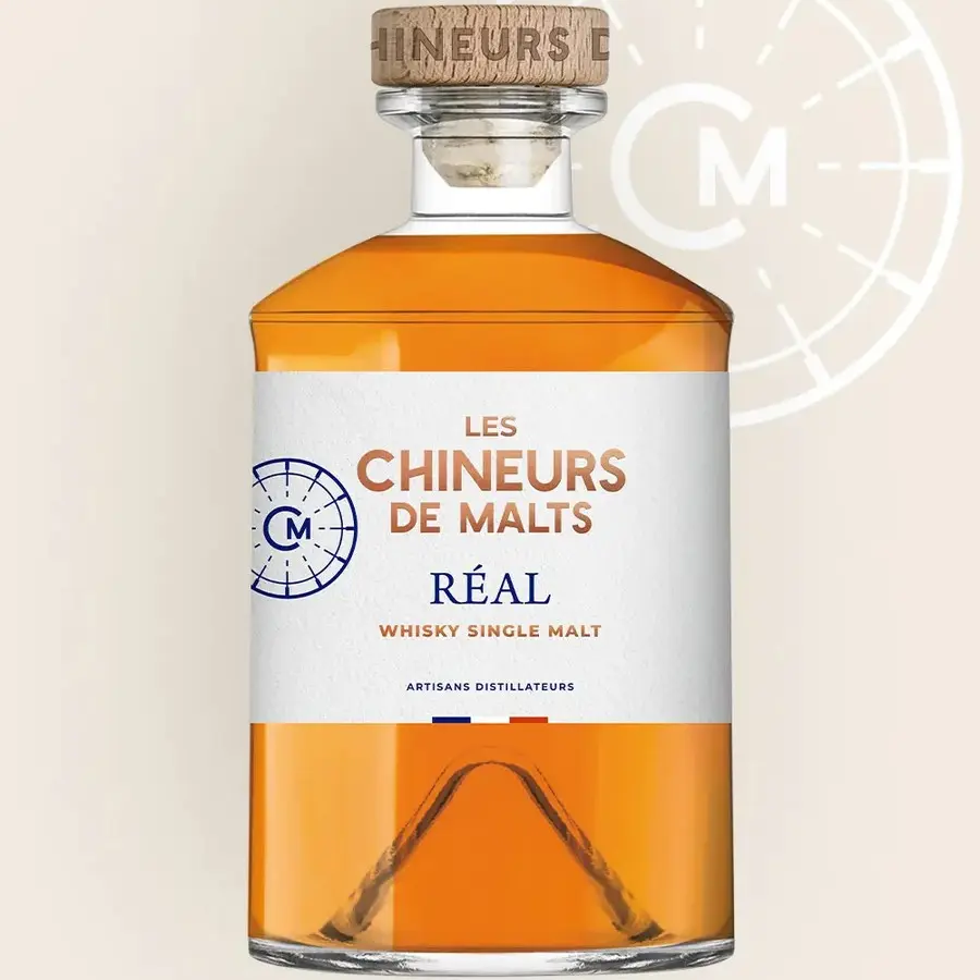 Visite de l'orge au whisky en anglais - Les chineurs de malt_Le Thor flacon de whisky