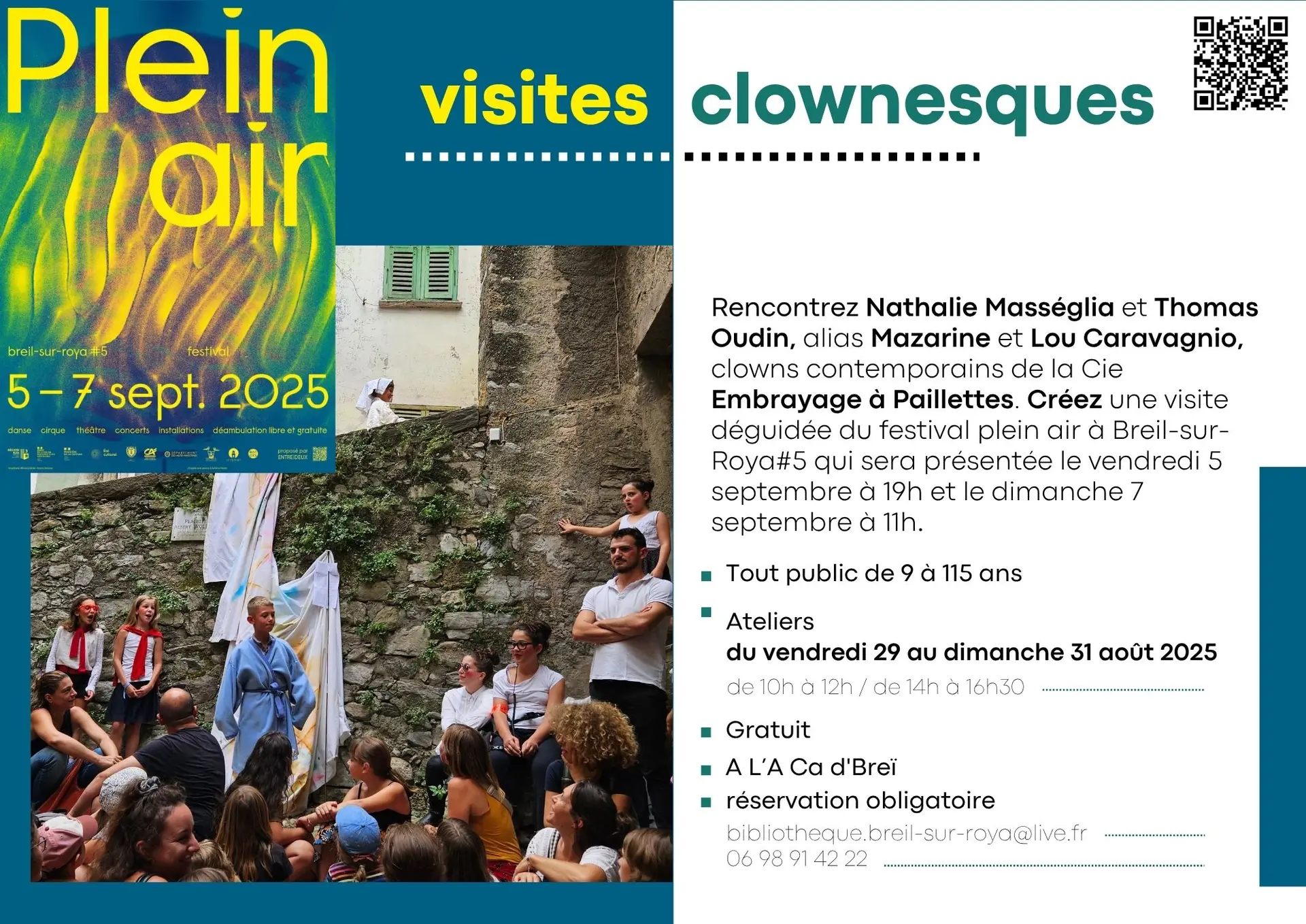 Ateliers Visites clownesques - dans le cadre du festival Plein air ee édition_Breil-sur-Roya