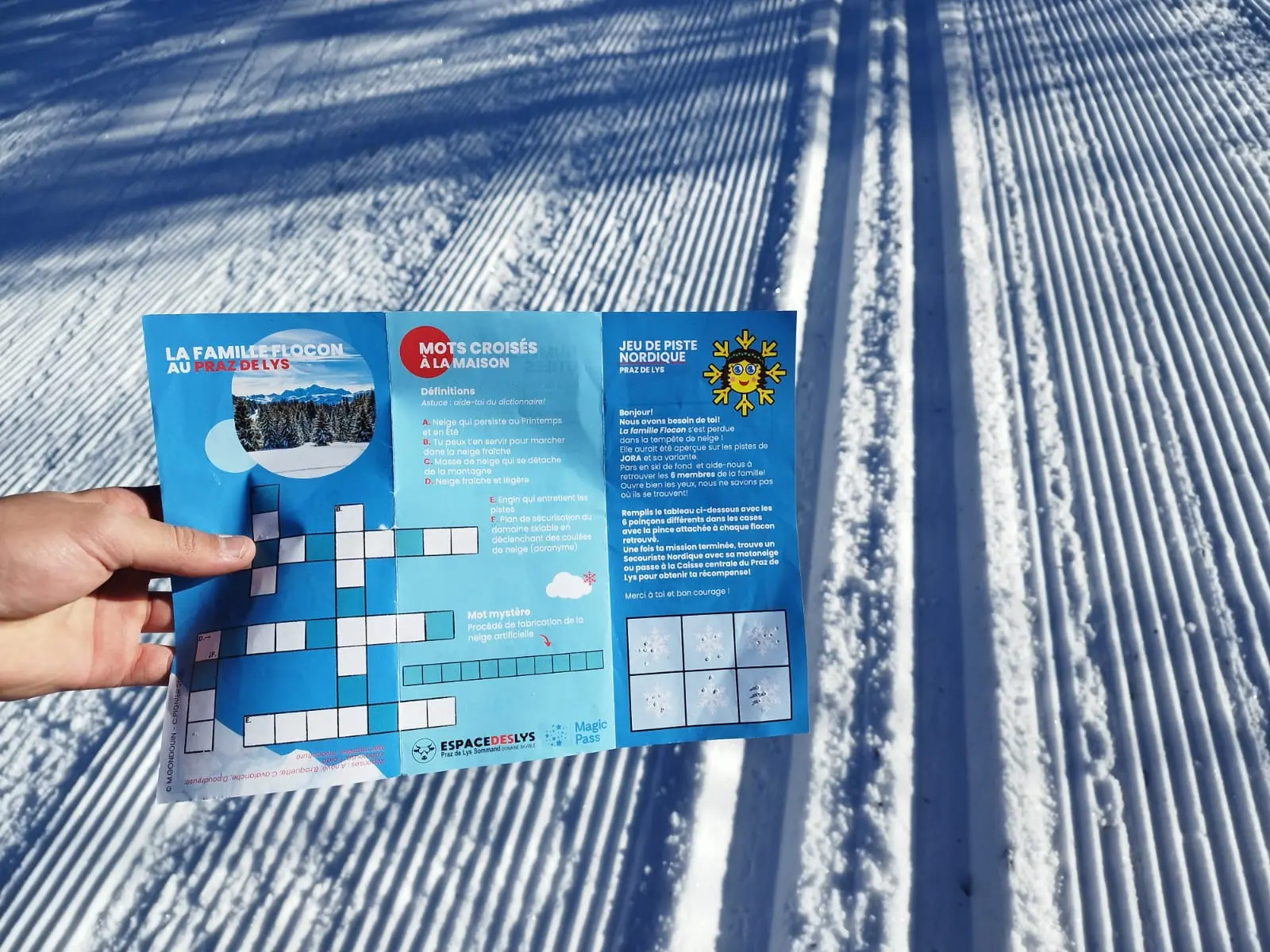 Feuillet du jeu de piste