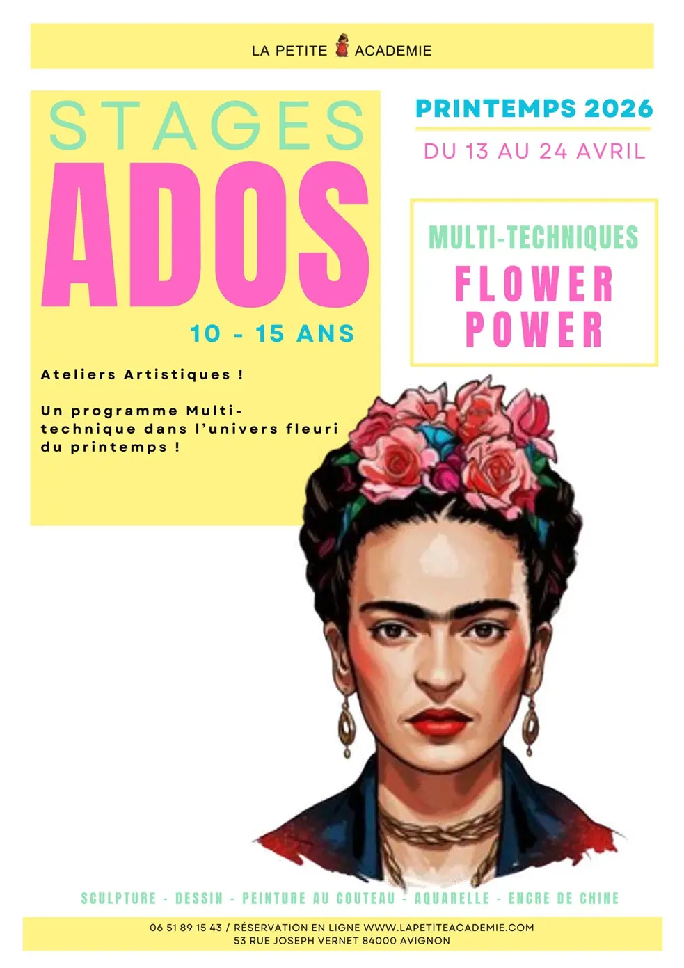 Stages ados à La Petite Académie durant les vacances de printemps_Avignon