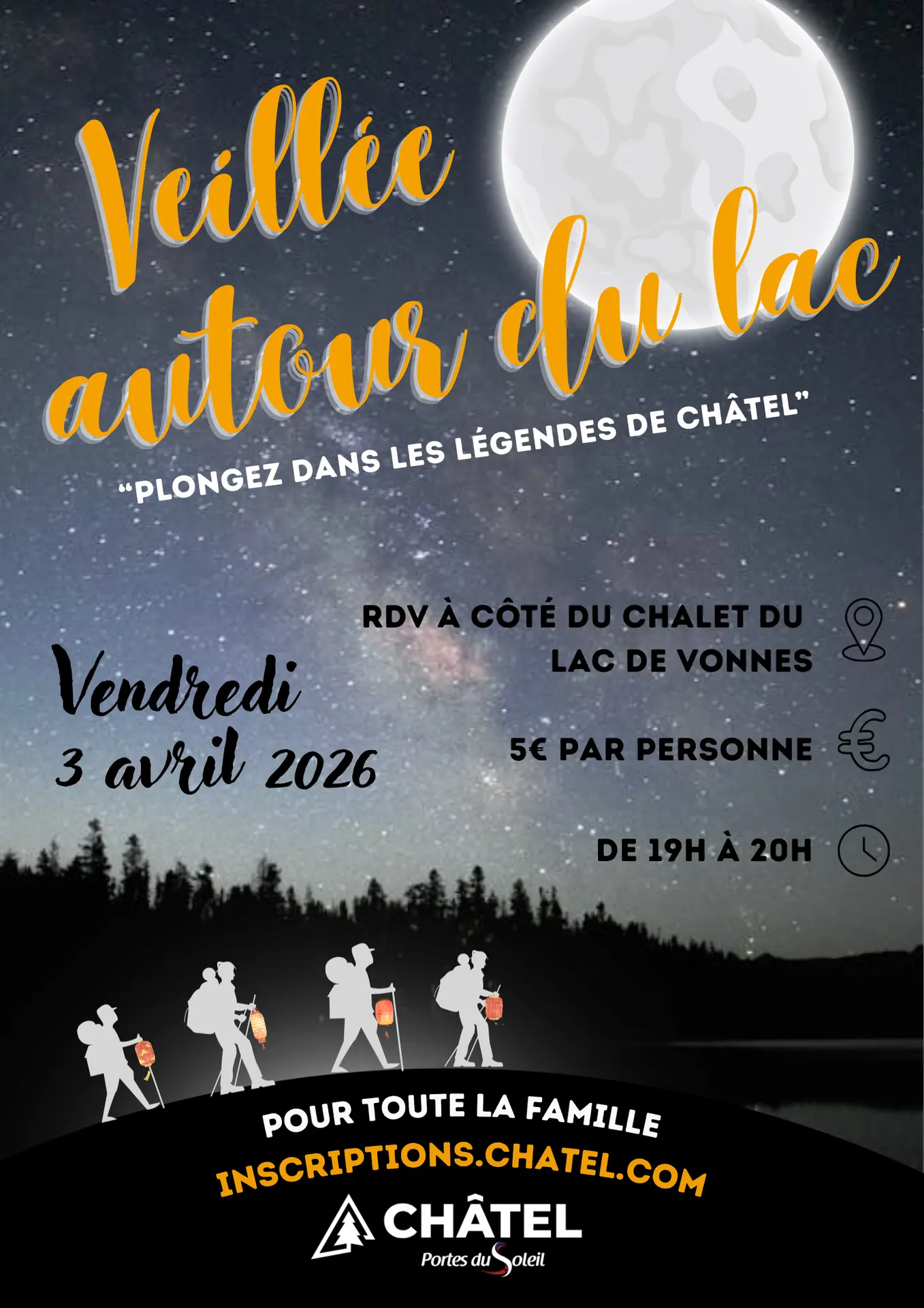 Veillée autour du lac_Châtel