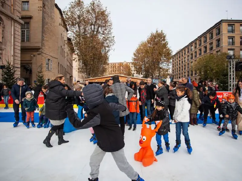 La patinoire éphémère - Ville de Marseille