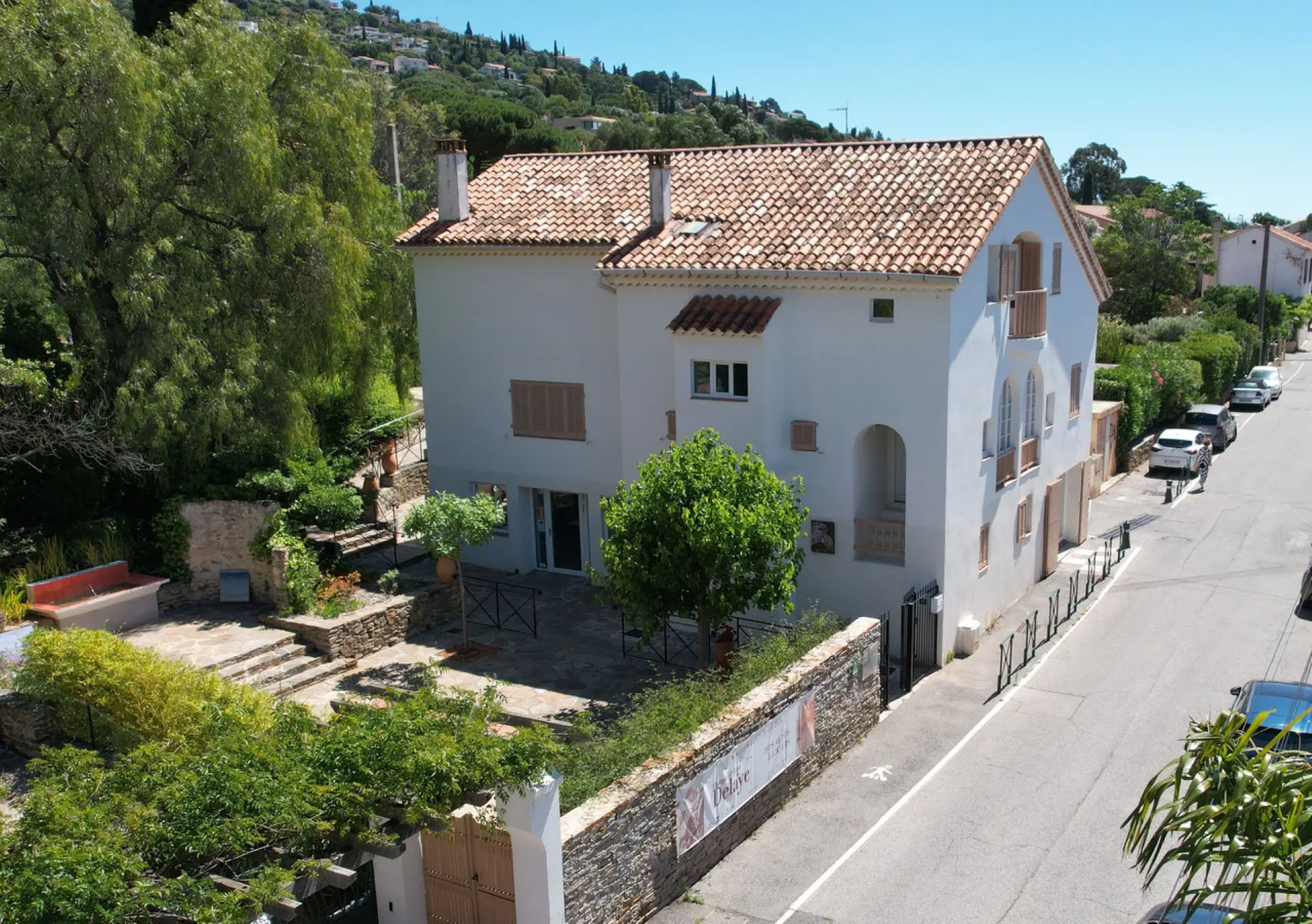 La villa vue du ciel