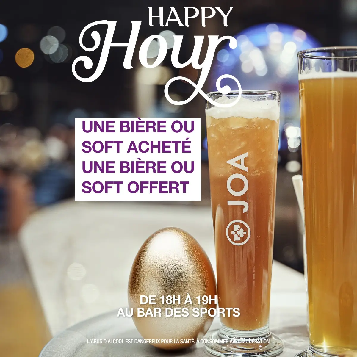 Happy Hour à JOA Casino