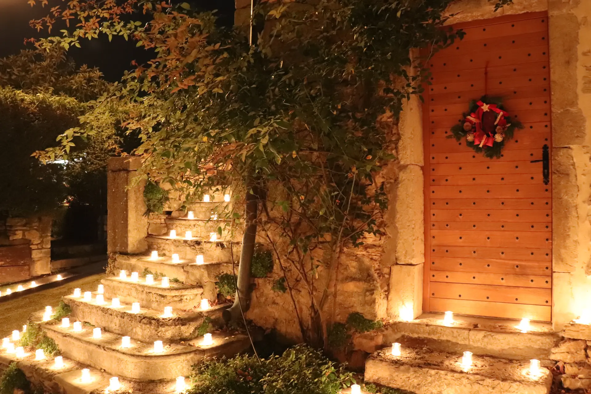 illuminations à la bougie à St-Sorlin-en-Bugey