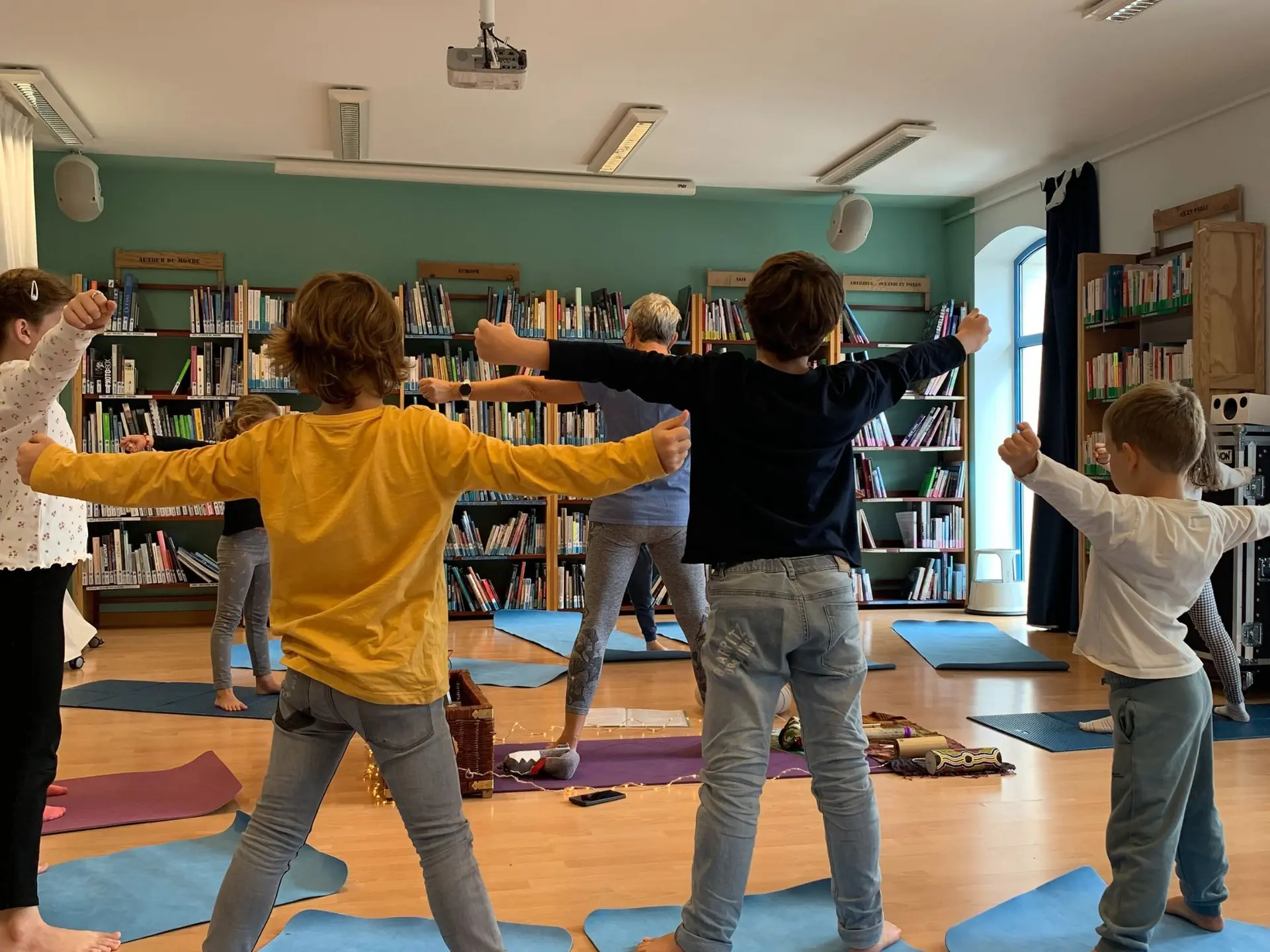 séance de yoga lecture