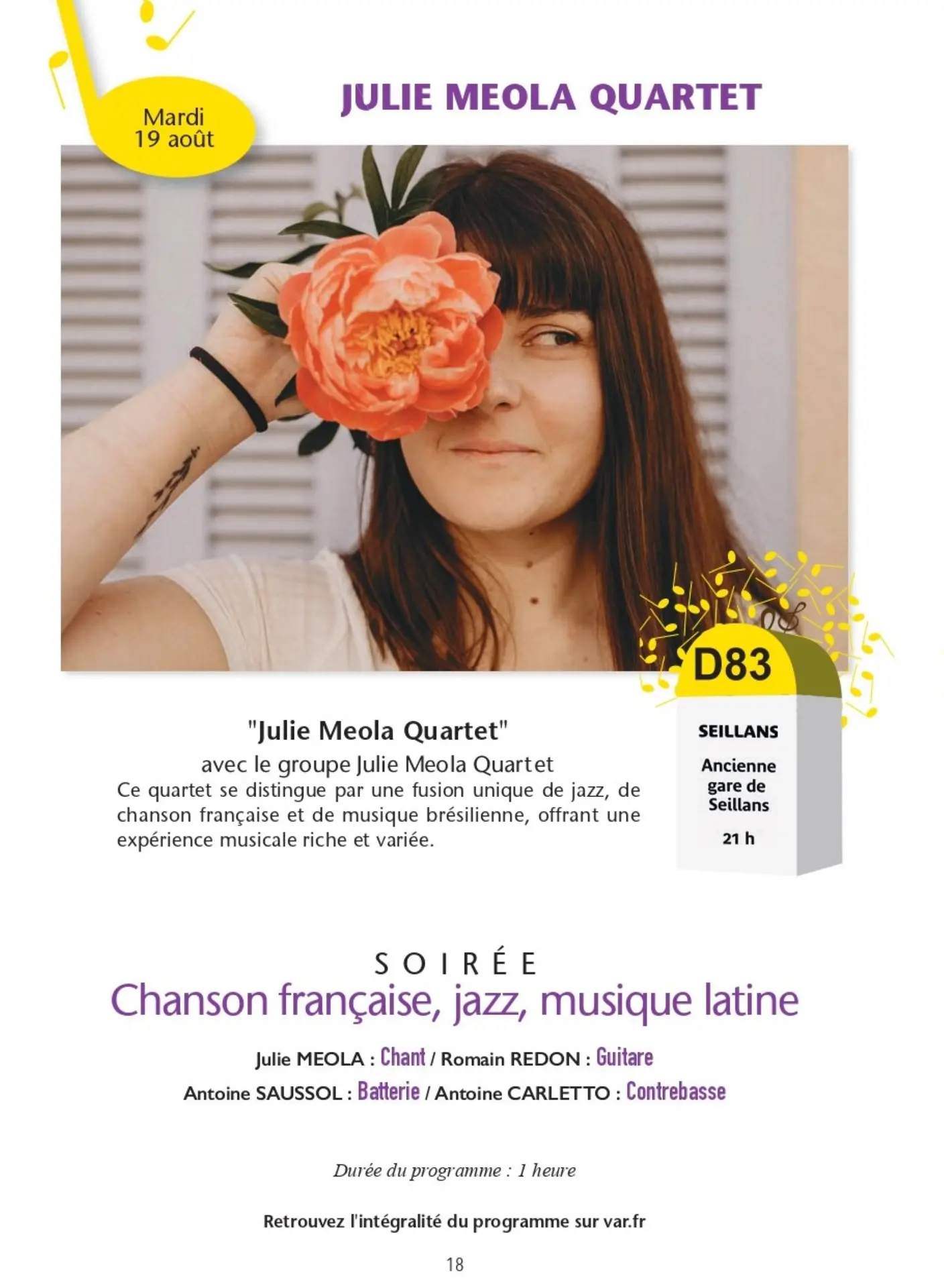 21 concerts gratuits 21 lieux