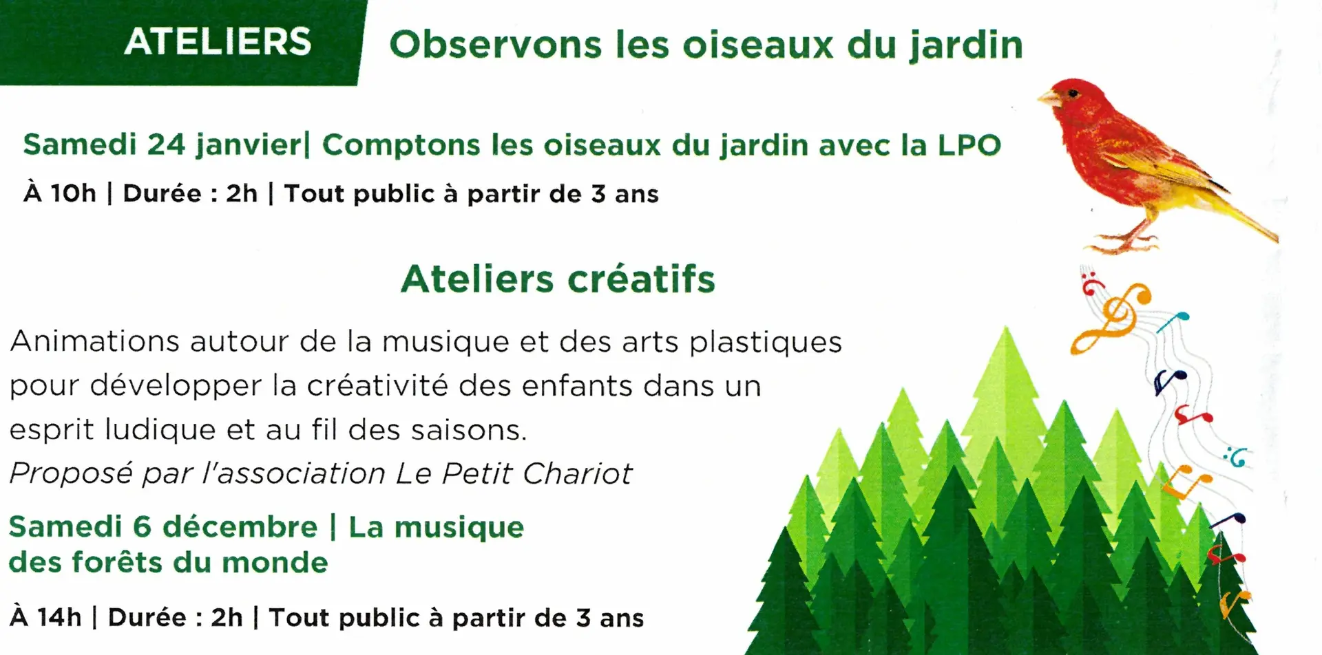 Ateliers à la médiathèque