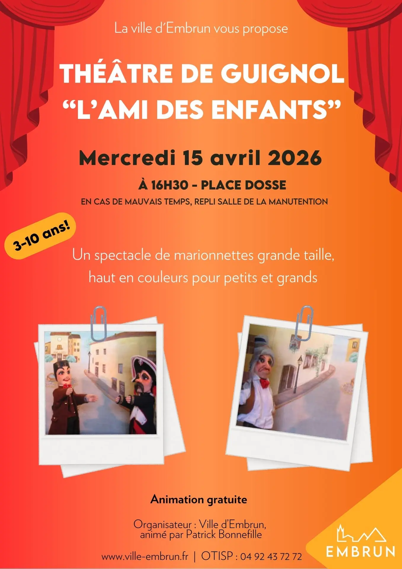 Théâtre de Guignol L'ami des enfants_Embrun