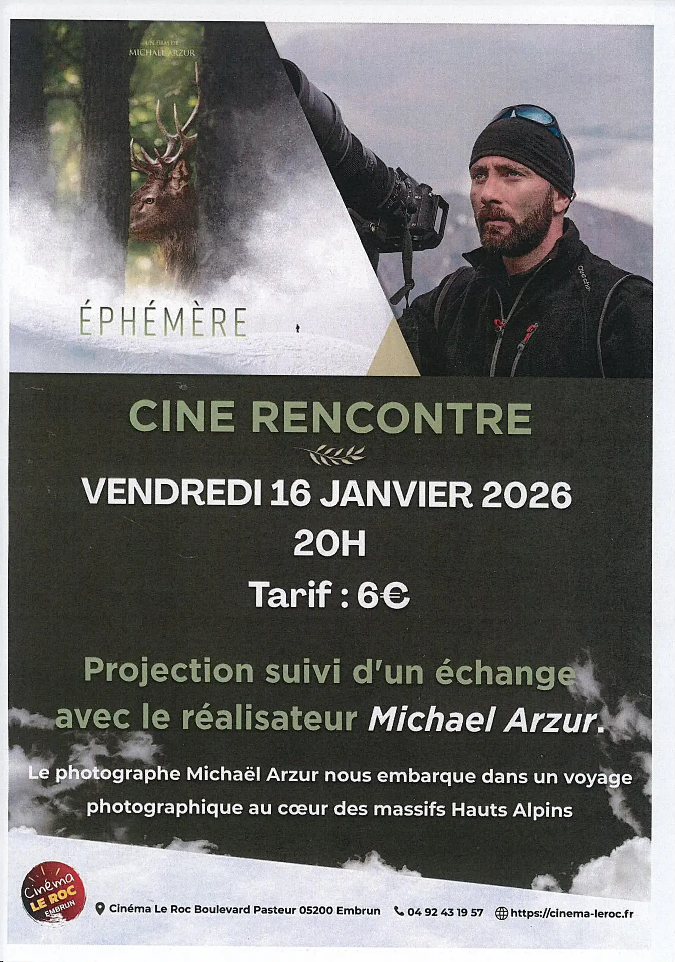 Ciné Rencontre Michaël Arzur_Embrun