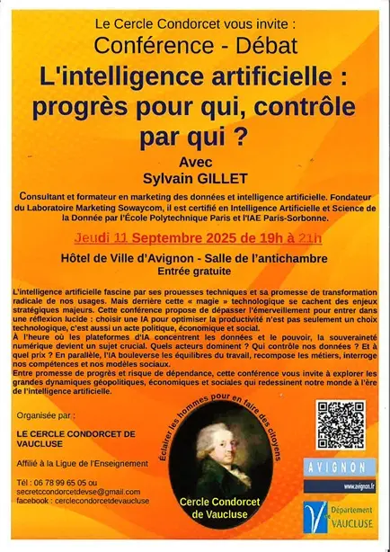 L'intelligence artificielle : progrès pour qui, contrôle par qui ?_Avignon
