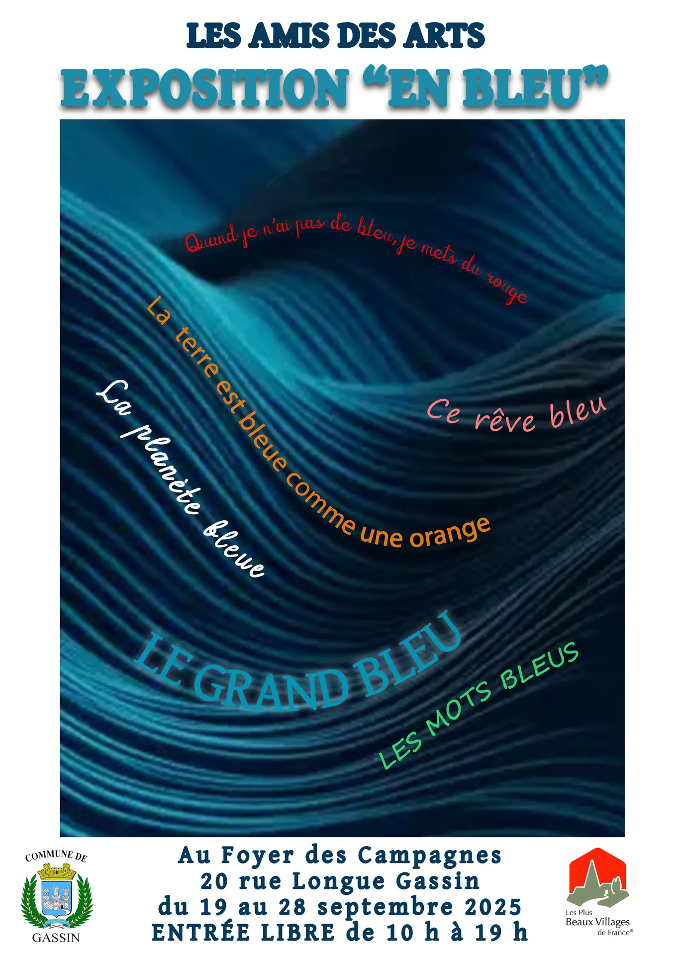 En bleu