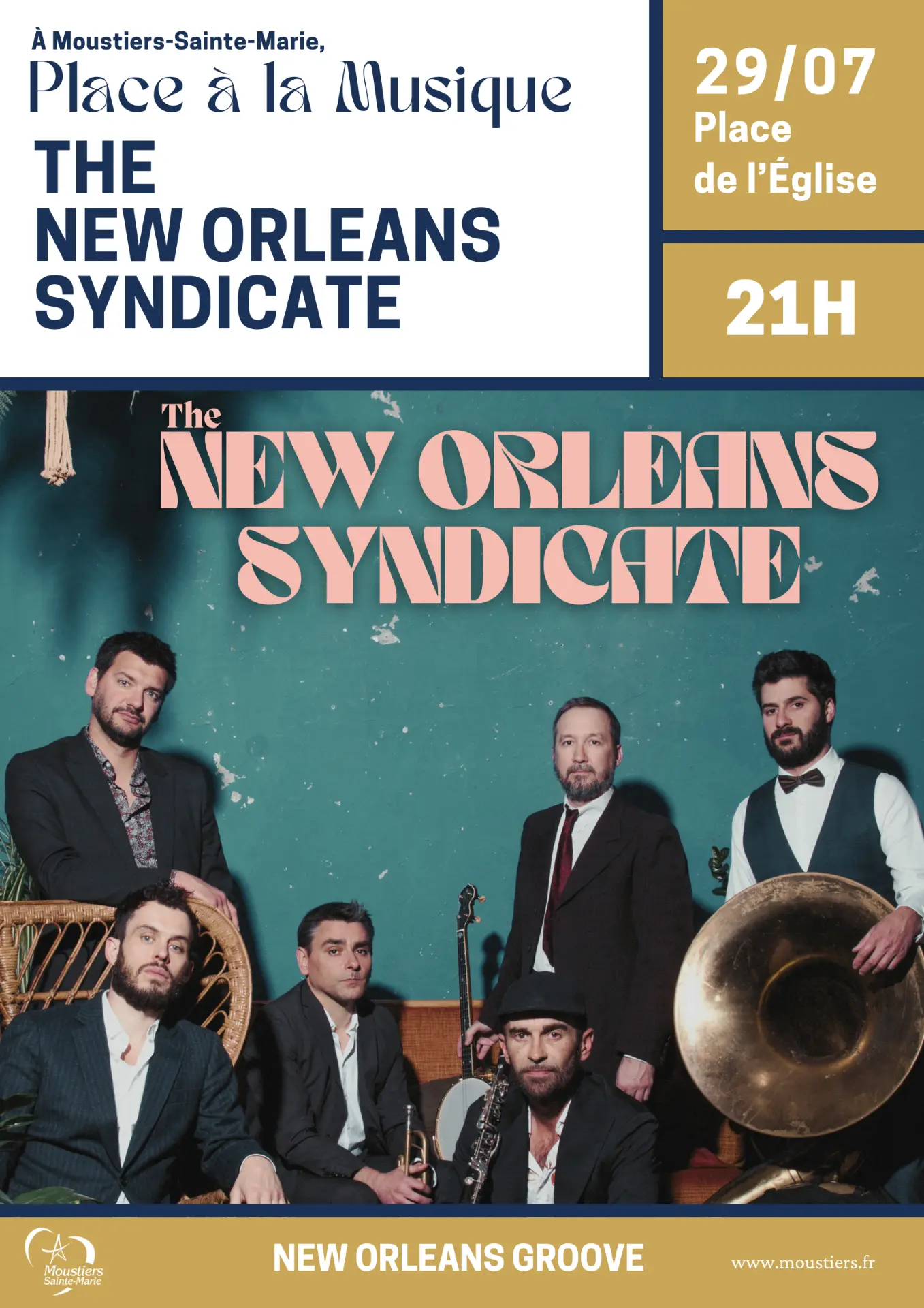 Music in the spotlights : concert with THE NEW ORLEANS SYNDICATE !_Moustiers-Sainte-Marie