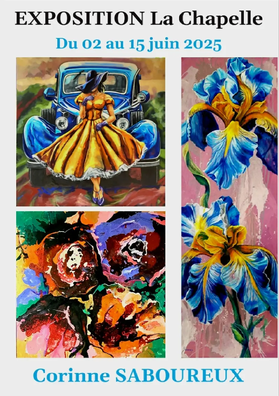 Affiche - Exposition Corinne Saboureux