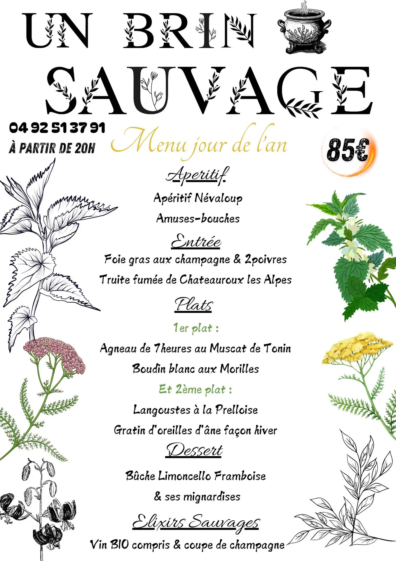 Réveillon à Un brin sauvage