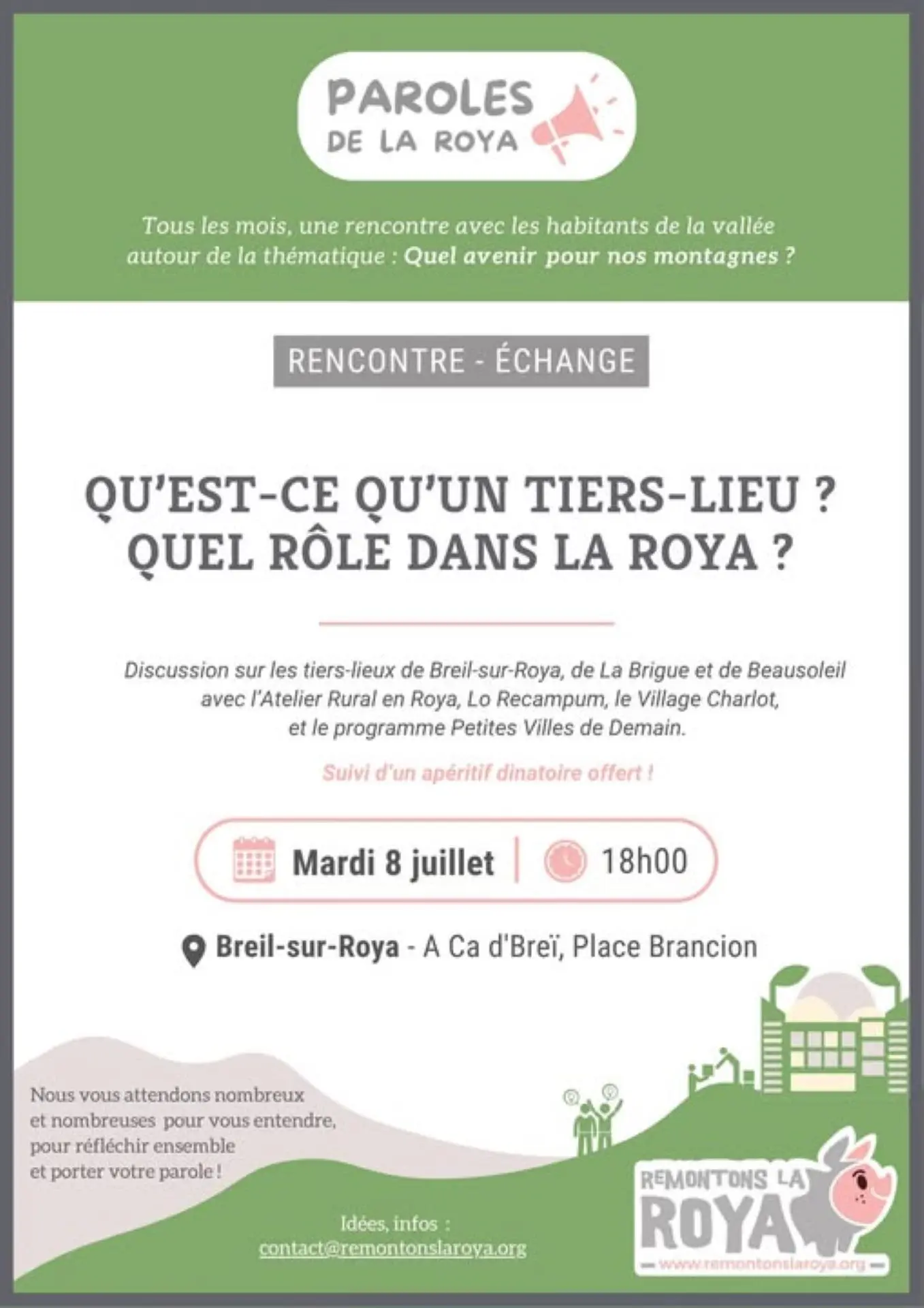 Rencontre -échange : qu'est-ce qu'un tiers lieux
