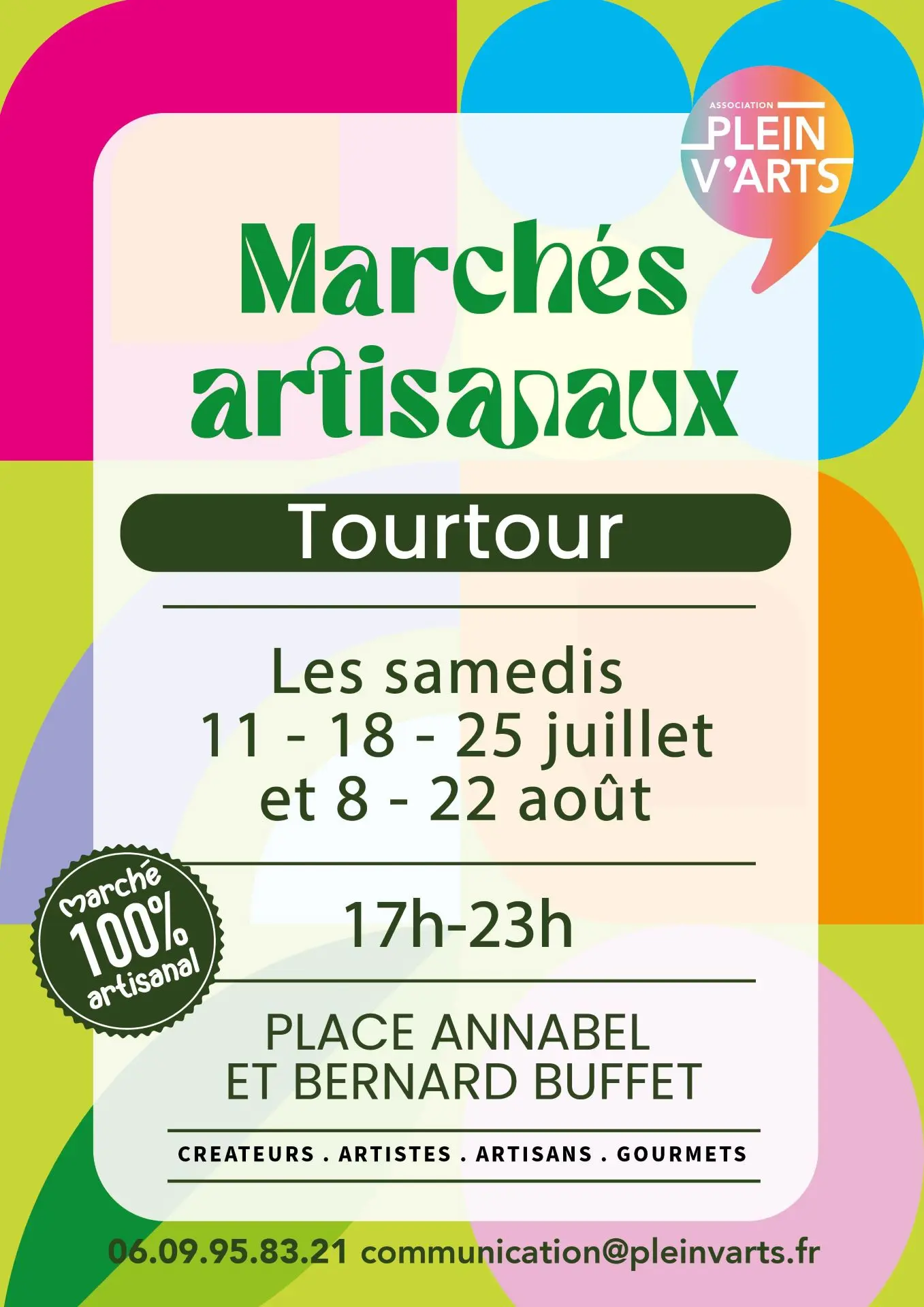 Marché des artisans Plein V'Arts