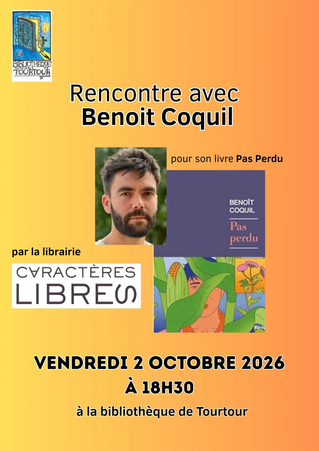 Pour son livre Pas perdu