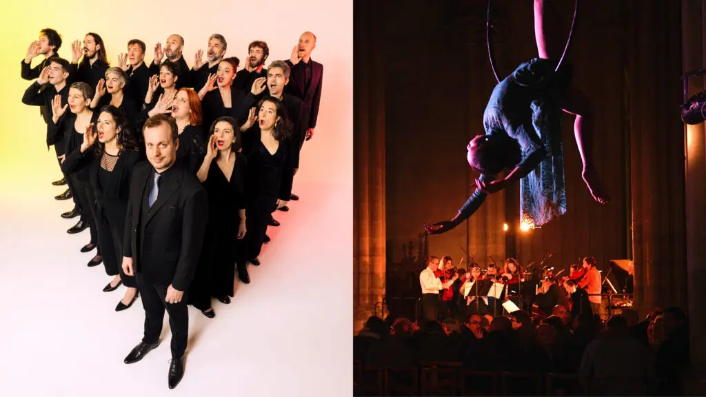 Aedes, chœur / Mathieu Romano, direction / Académie Fratellini, circassiens