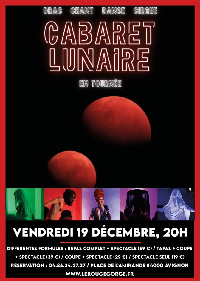 Cabaret lunaire : Drag, chant, danse, cirque_Avignon