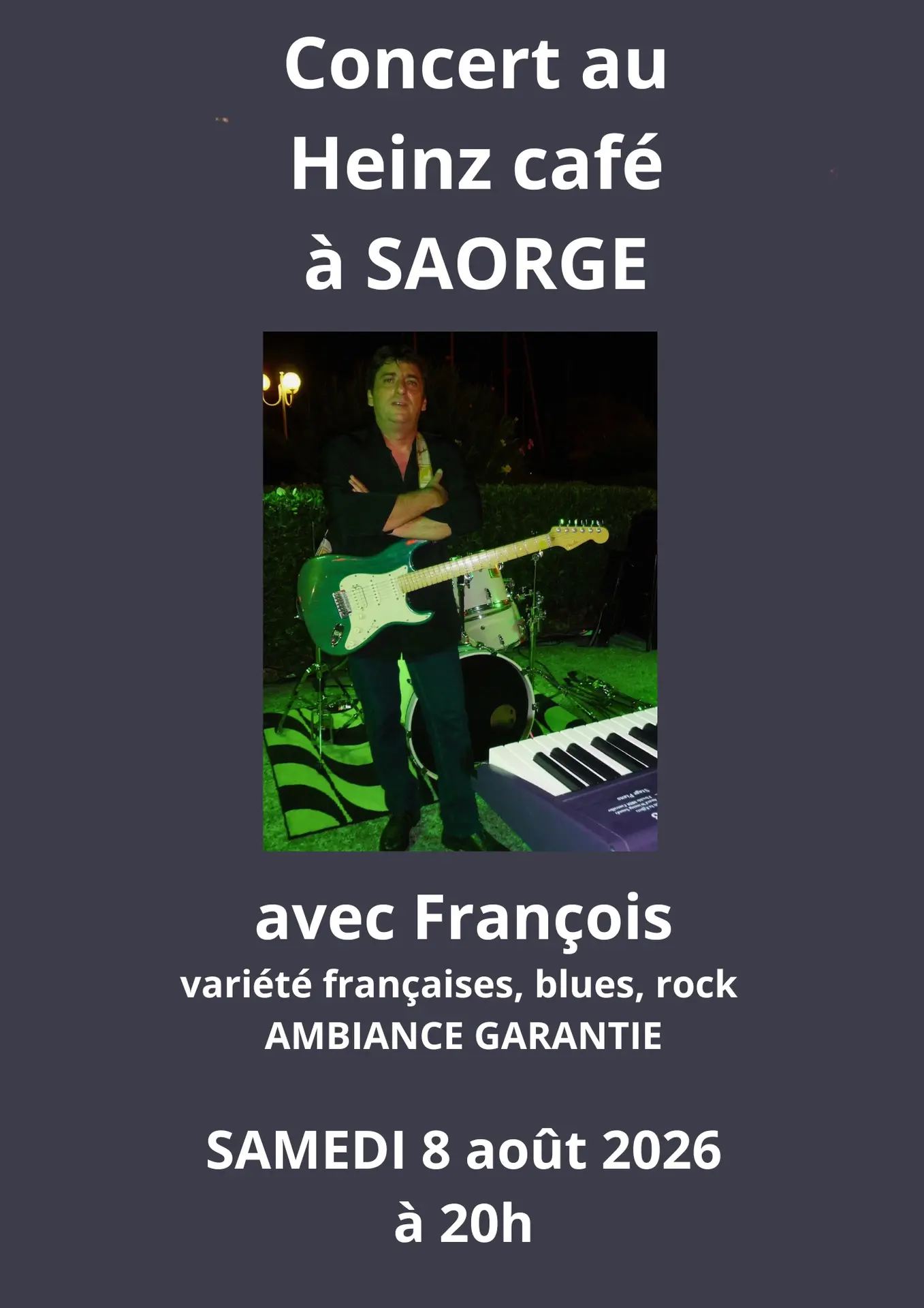Concert avec François au Heinz Café
