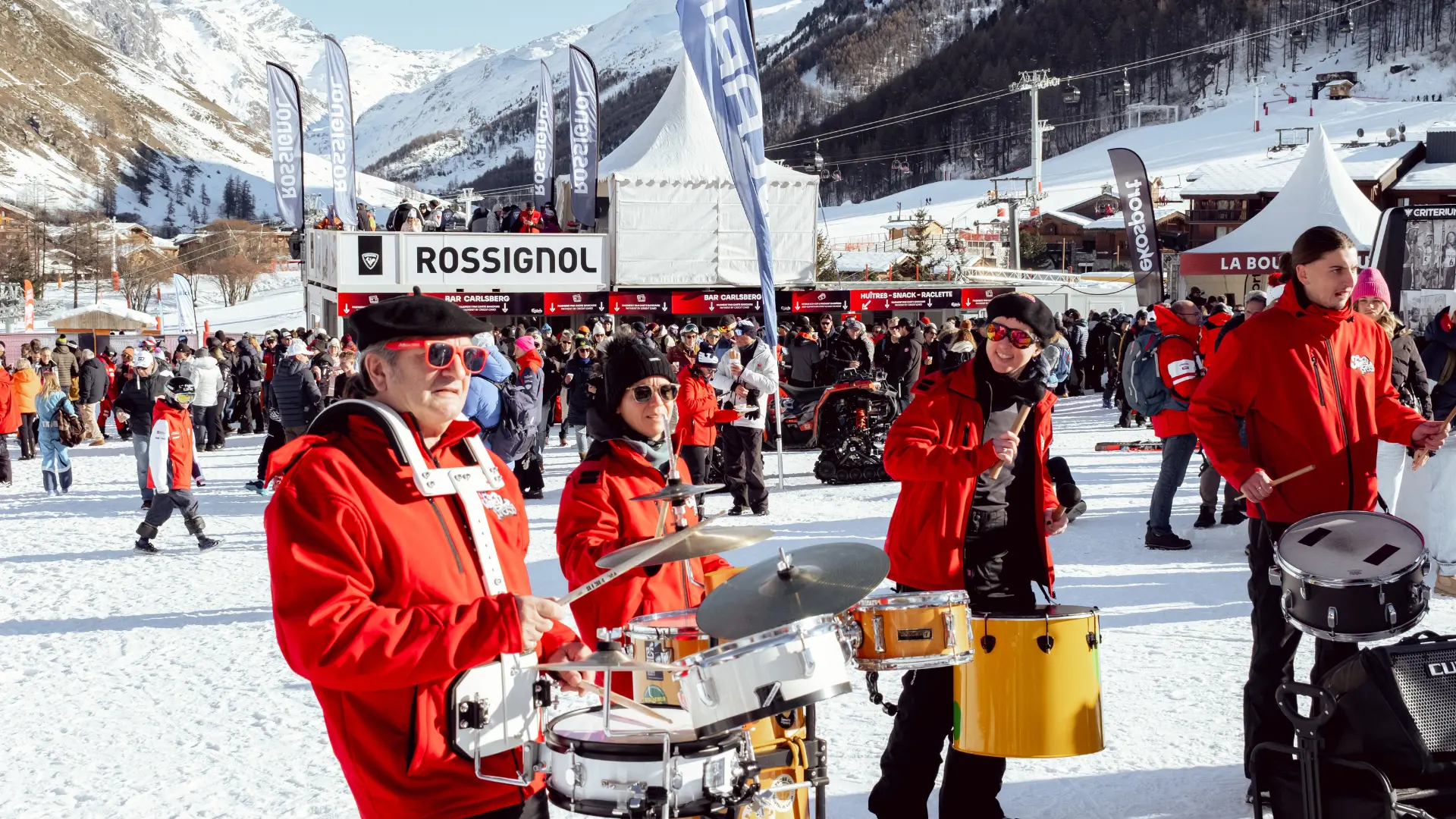 Fanfare lors de la coupe du monde de ski alpin Hommes (70ème Critérium)