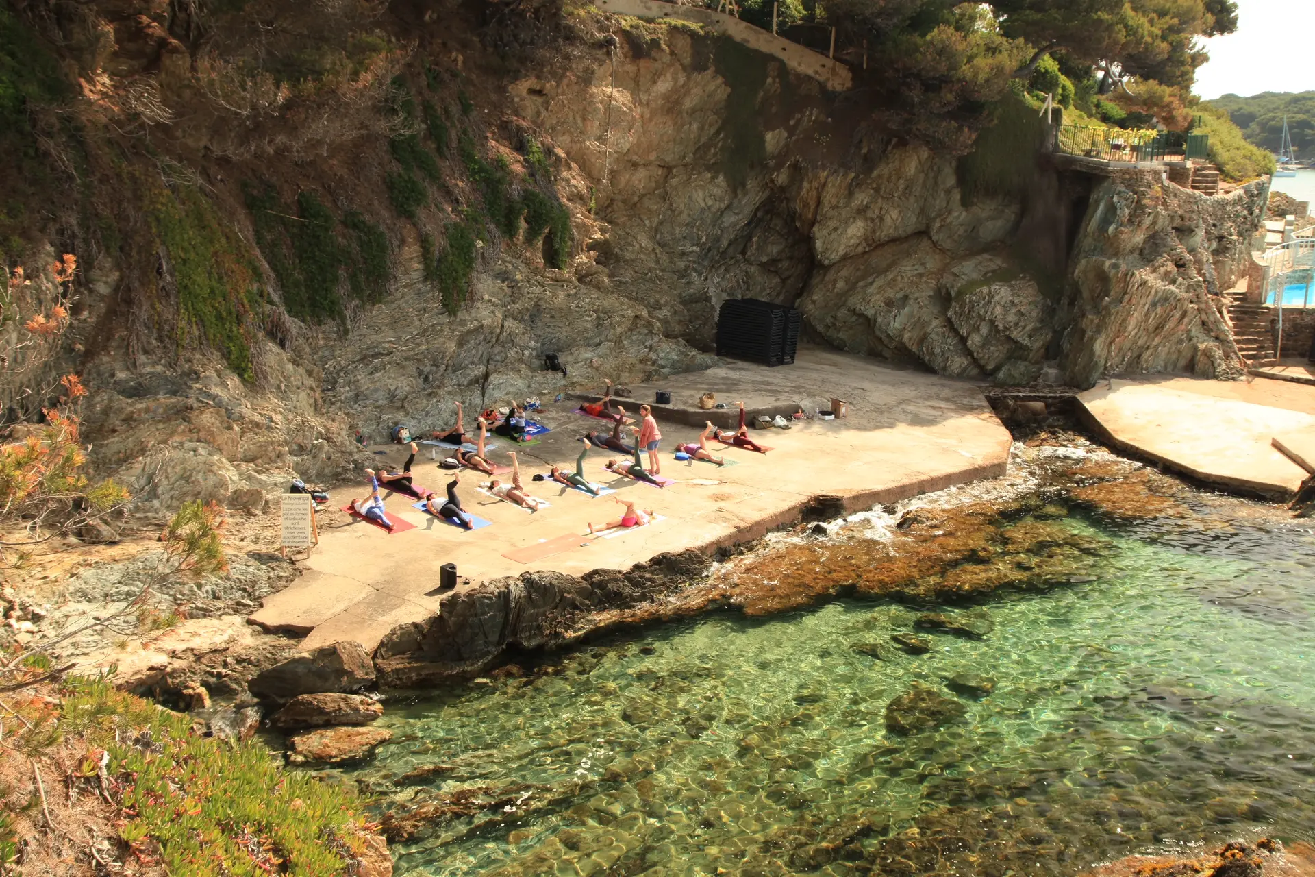 Sur la dalle de l'hôtel Provençal à Giens