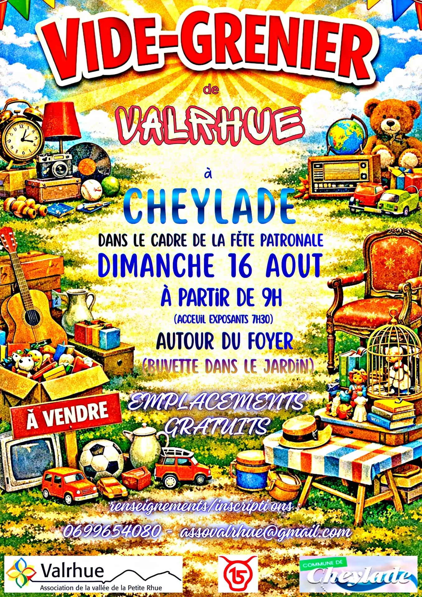 Affiche pour le vide-greniers