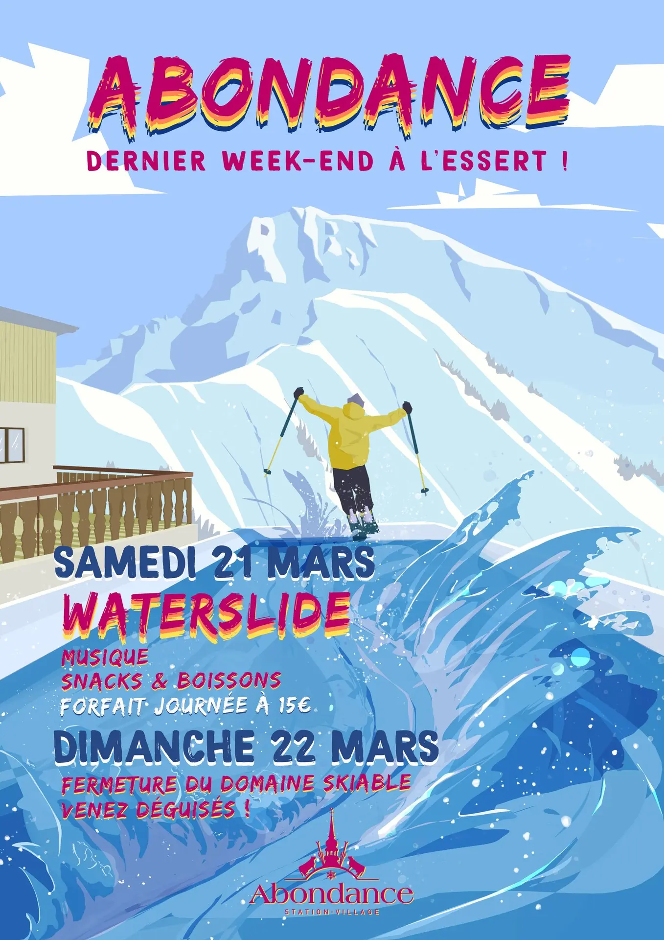 Affiche waterslide