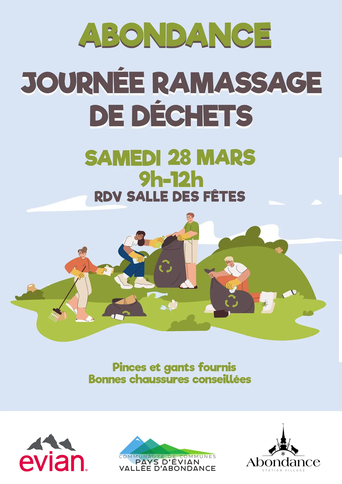 Affiche journée ramassage de déchets