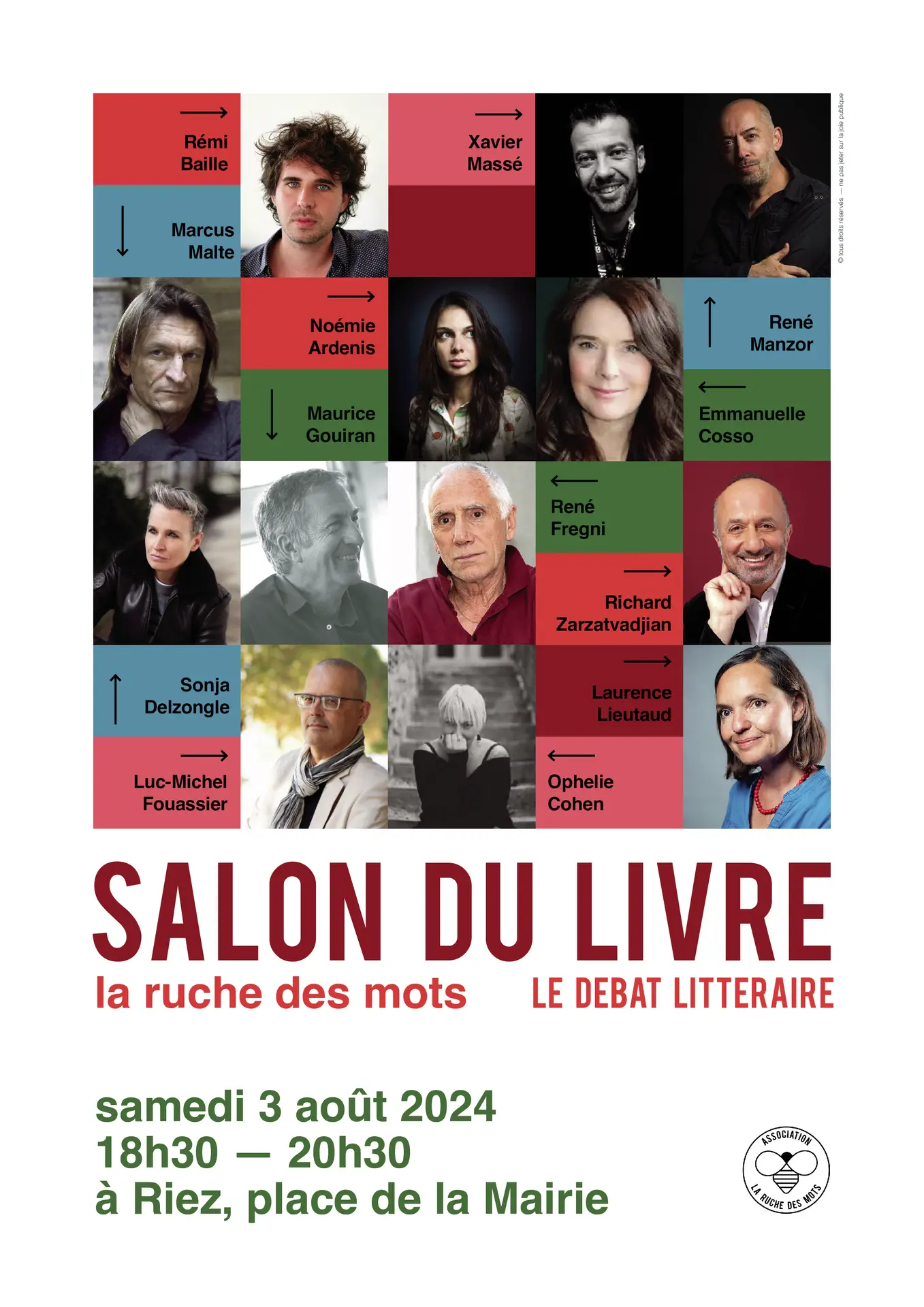 Salon du livre samedi 3/07