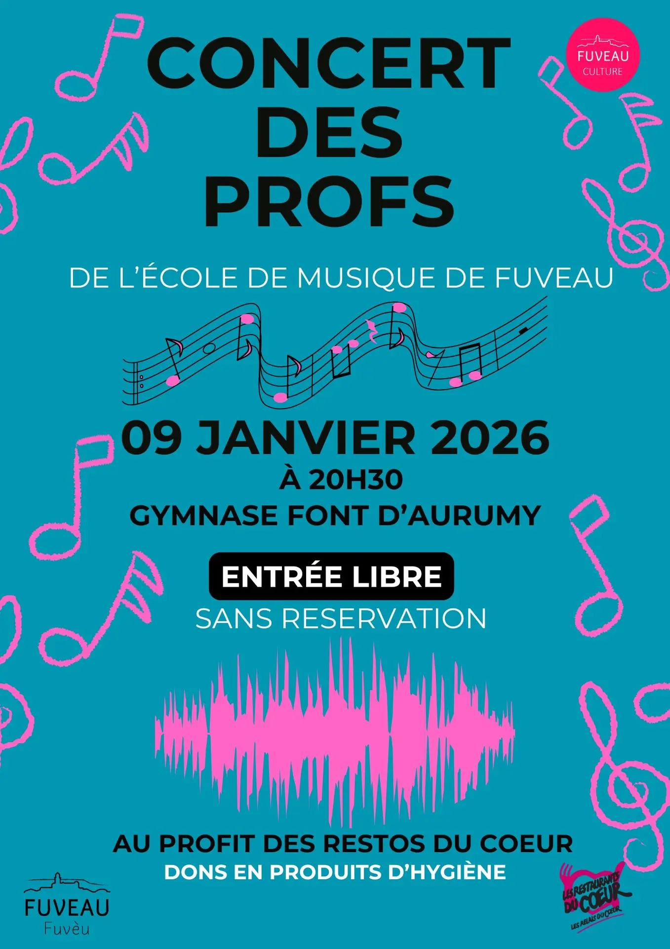 Concert des profs au profit des Restos du Coeur_Fuveau
