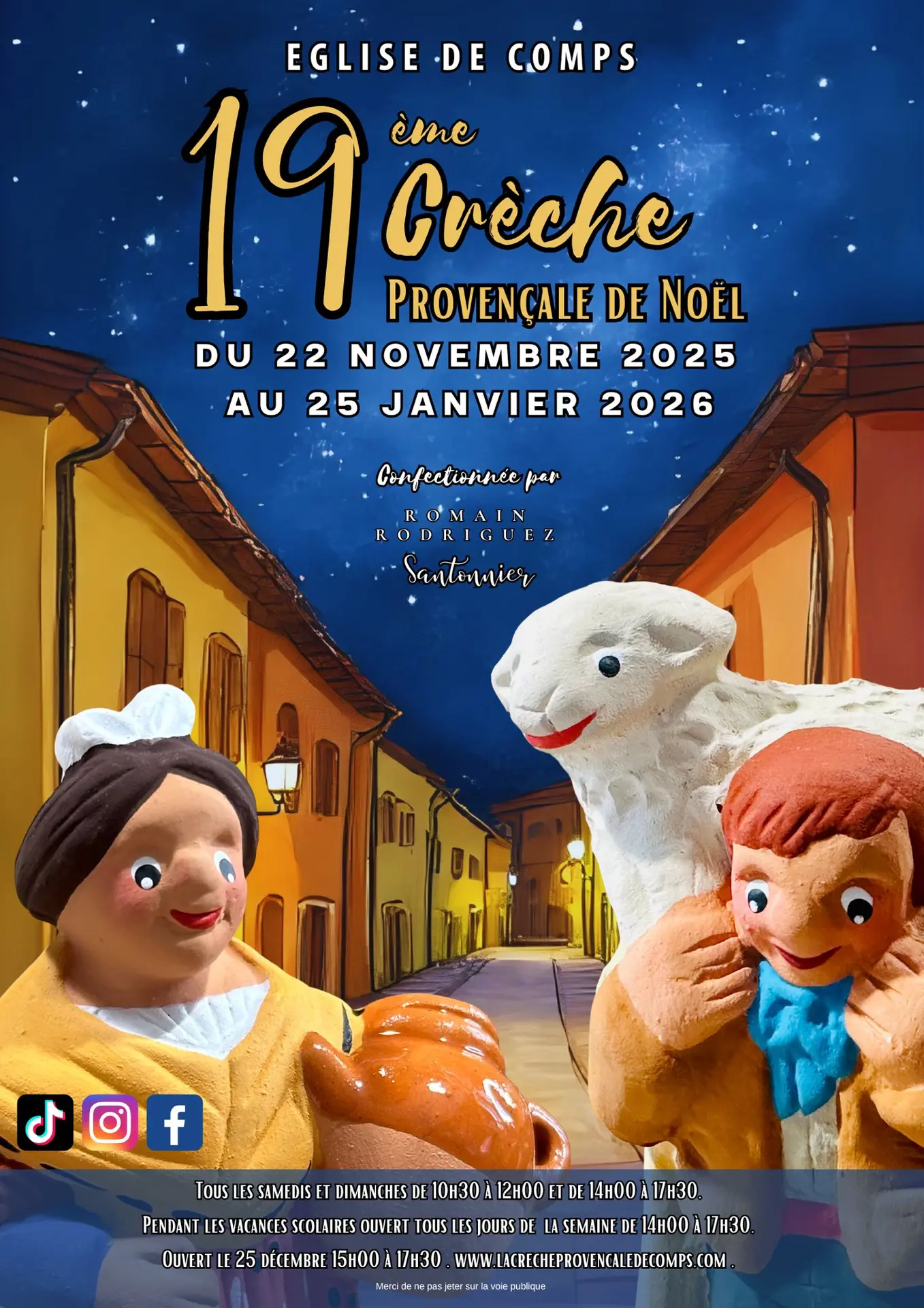 Crèche Provençale de Noël - 19ème édition_Comps