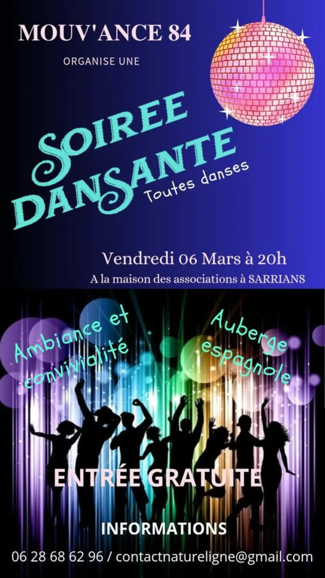 Soirée dansante - toutes danses_Sarrians
