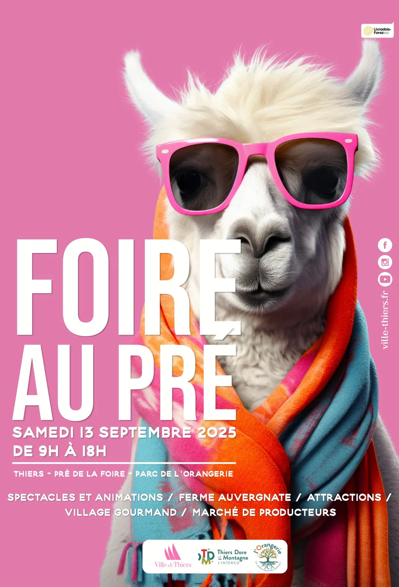 Affiche foire au pré 2025