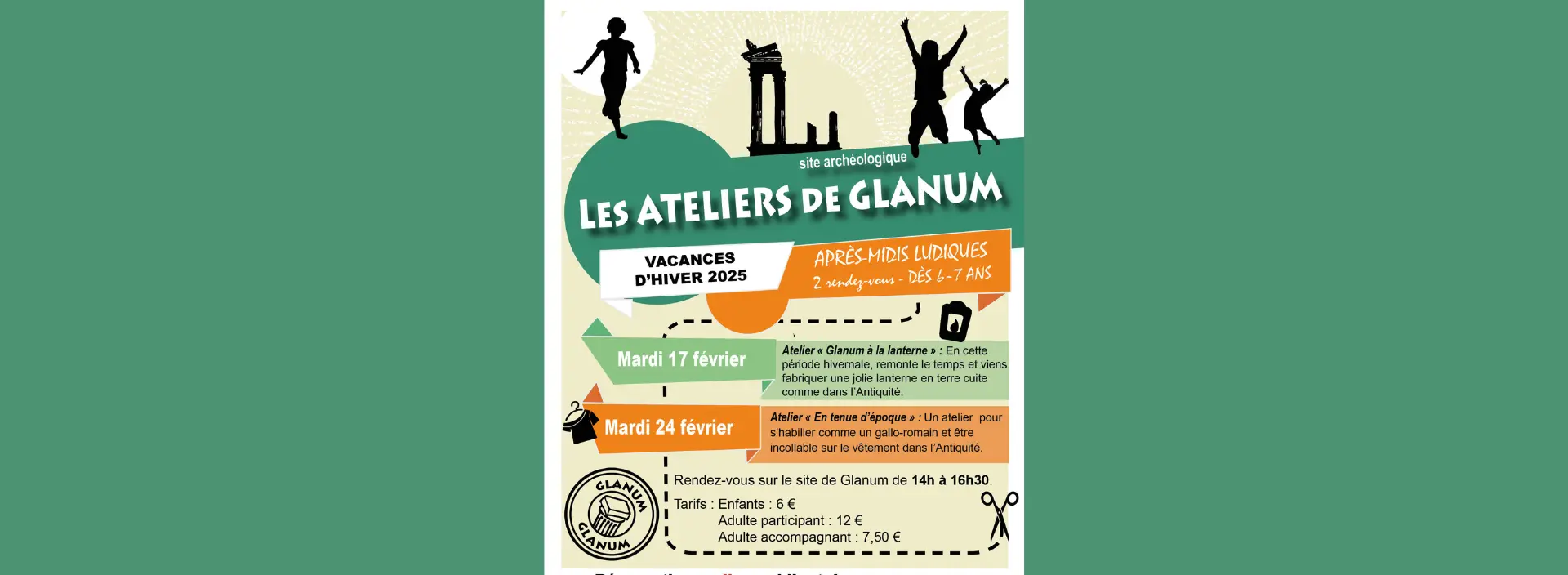 Les vacances hiver a Glanum
