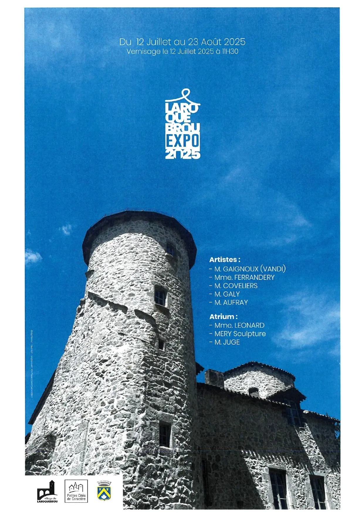 Exposition au château de Laroquebrou
