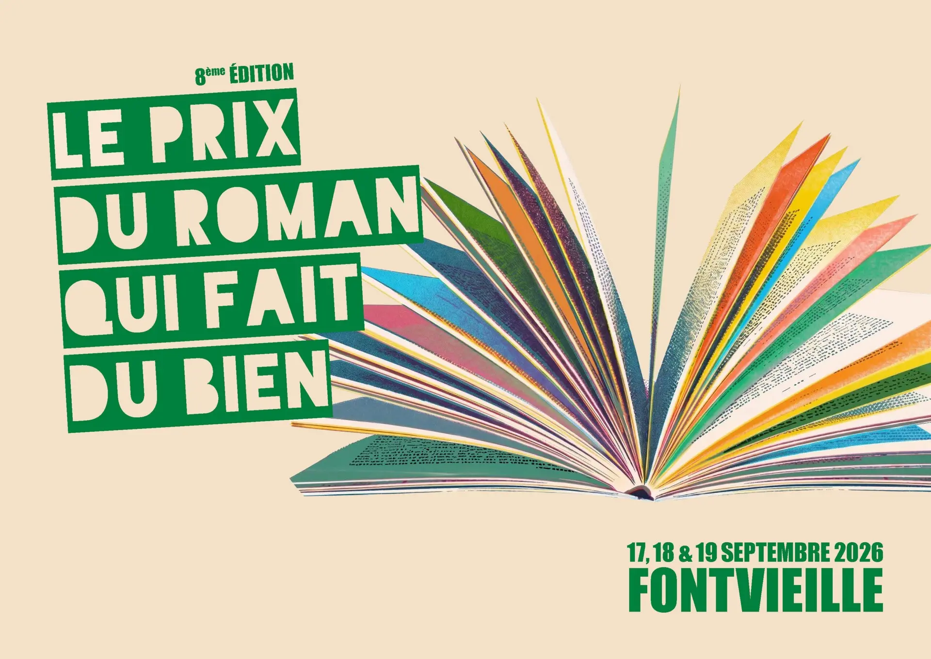 Affiche Le prix du roman qui fait du bien à Fontvieille 17.09 au 19.09.26
