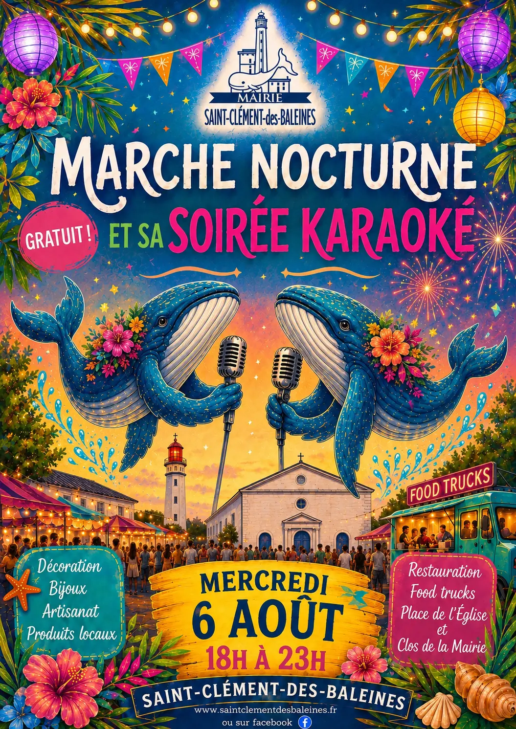 Marché nocturne et soirée karaoké